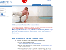 Tablet Screenshot of customercentre.amadeus.com