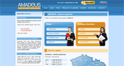 Desktop Screenshot of amadeus.cz