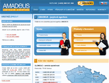 Tablet Screenshot of amadeus.cz